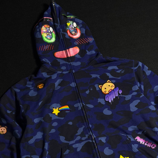 HOODIE BAPE x MR SHARK FULL ZIP