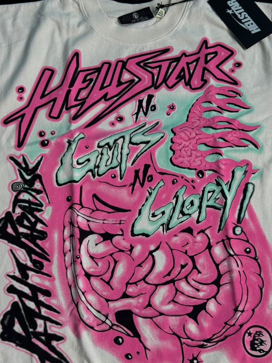 HELLSTAR No Guts no Glory Tee White