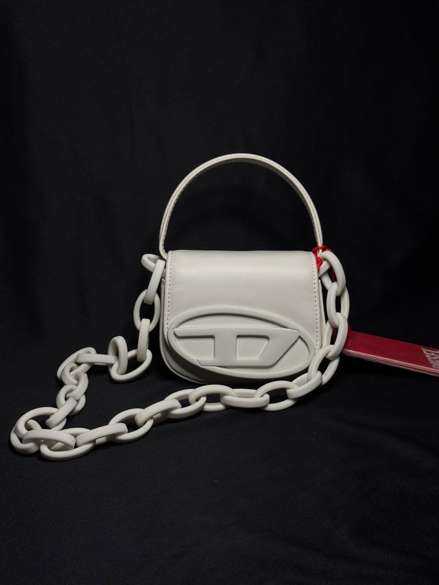 WHITE 1DR XS-ICONIC MINI BAG IN MATTE LEATHER