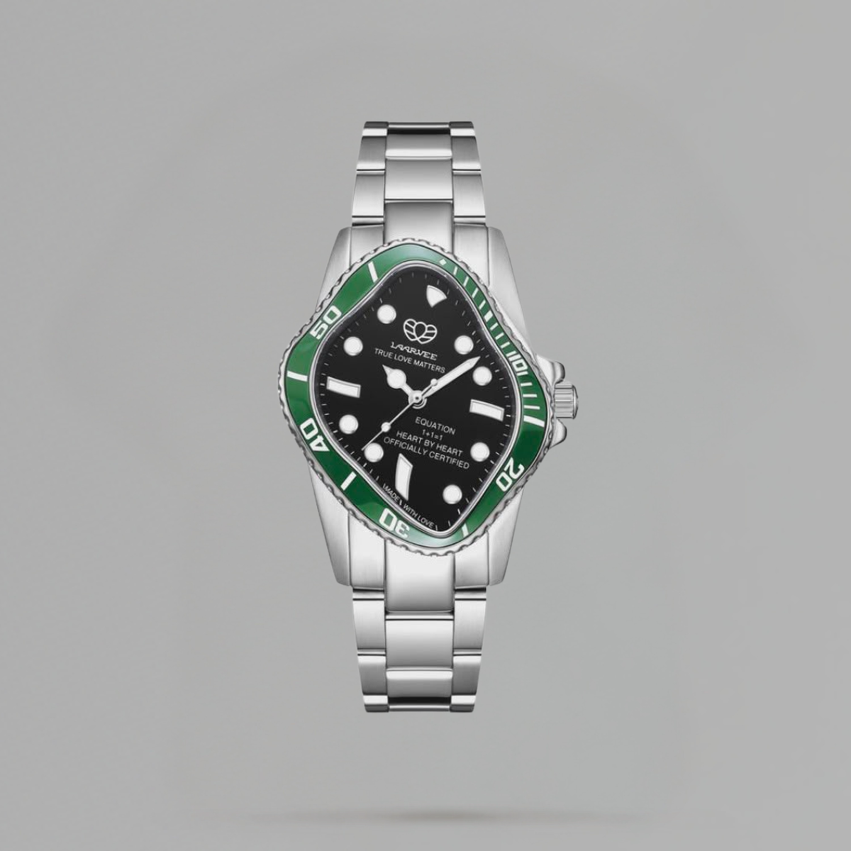 RELOJ LAARVEE SILVER PRECISION 'STEEL GREEN'