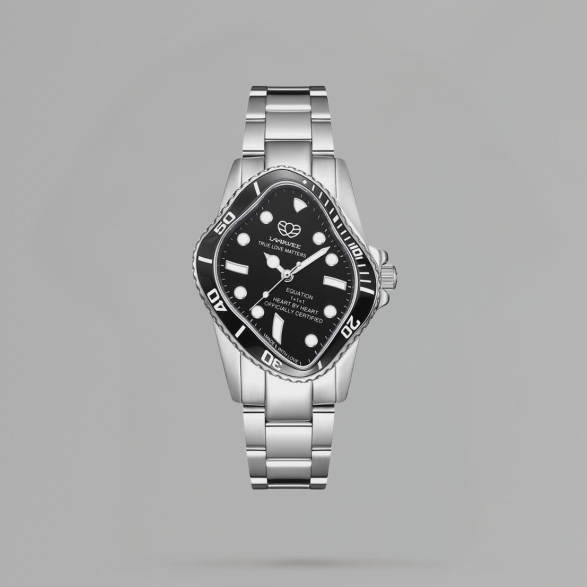 RELOJ LAARVEE SILVER PRECISION 'STEEL BLACK'
