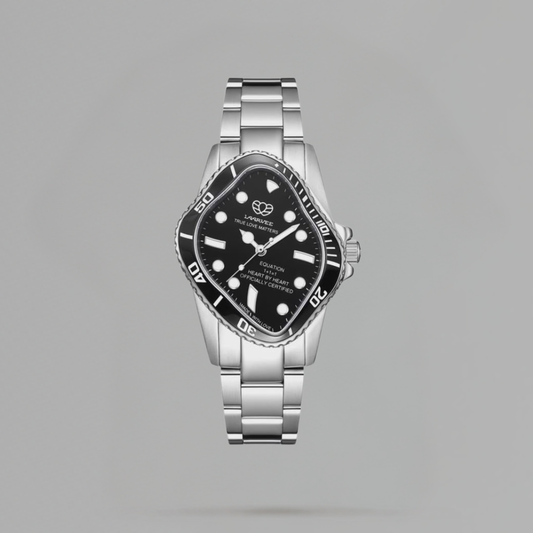 RELOJ LAARVEE SILVER PRECISION 'STEEL BLACK'