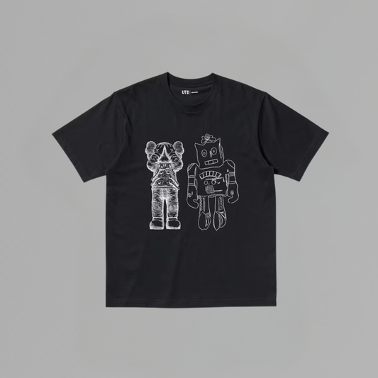 T SHIRT UNIQLO x KAWS x ANDY WARHOL BLACK