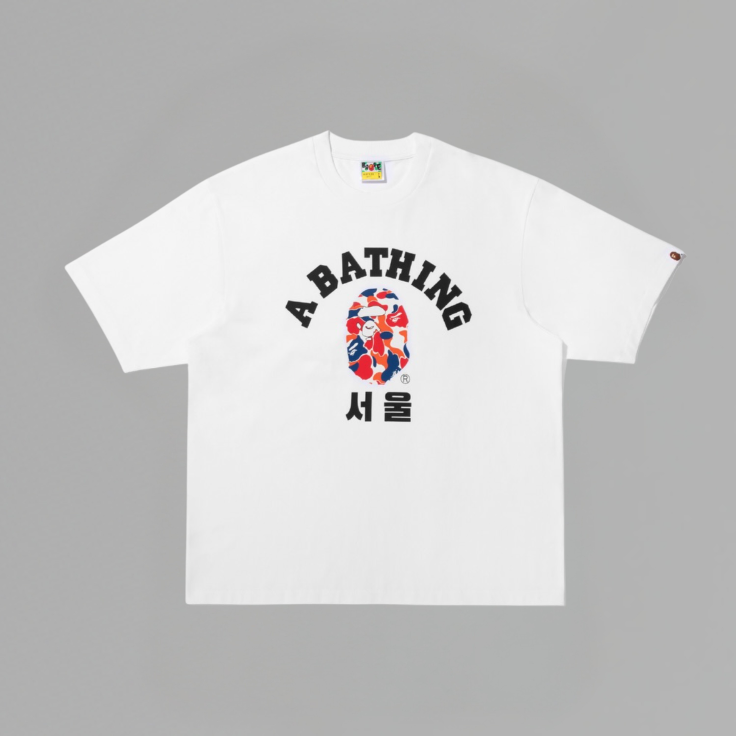 T SHIRT BAPE COLLEGE RELAXED KOREA EXCLUSIVE