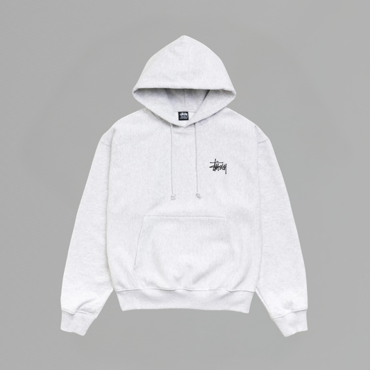 HOODIE BASIC STUSSY ASH HEATHER