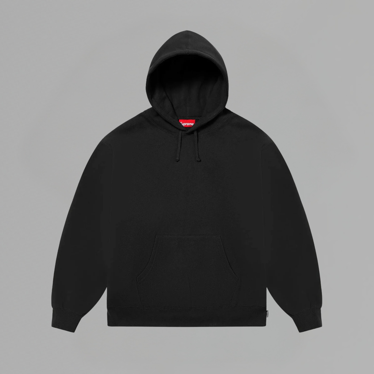 HOODIE SUPREME SATIN APPLIQUE 'BLACK'