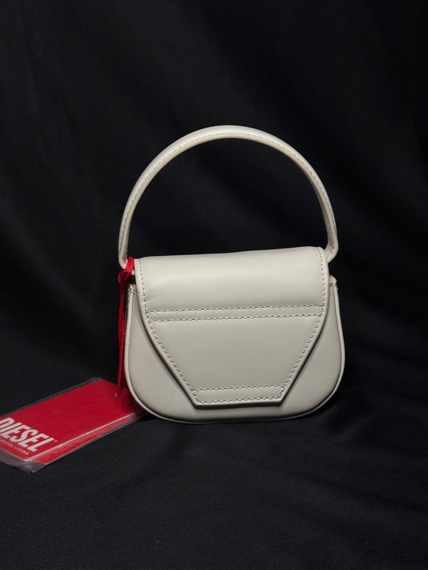 WHITE 1DR XS-ICONIC MINI BAG IN MATTE LEATHER