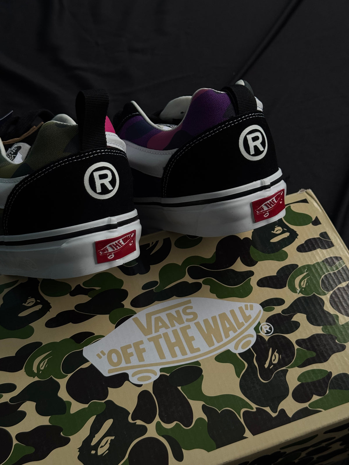 Vans x BAPE Premium Knu Skool – Camo Green