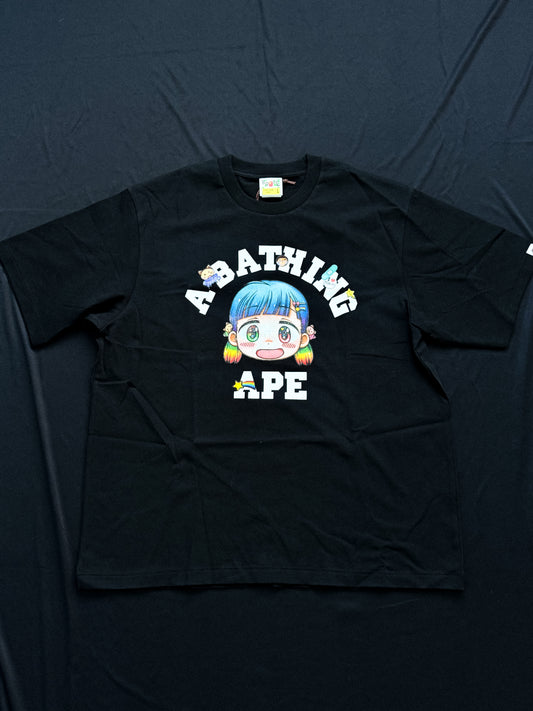 BAPE x MR. College Relaxed Fit Tee – Black