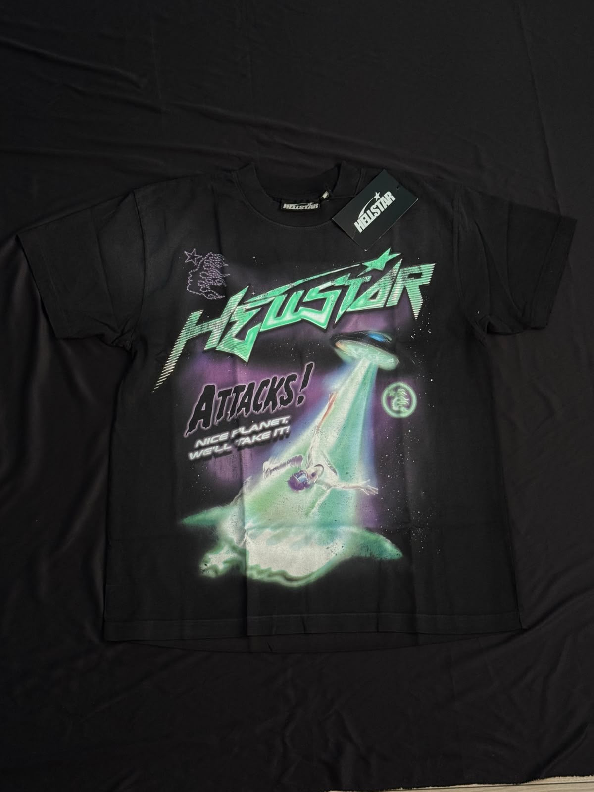 HELLSTAR ATTACKS TEE BLACK