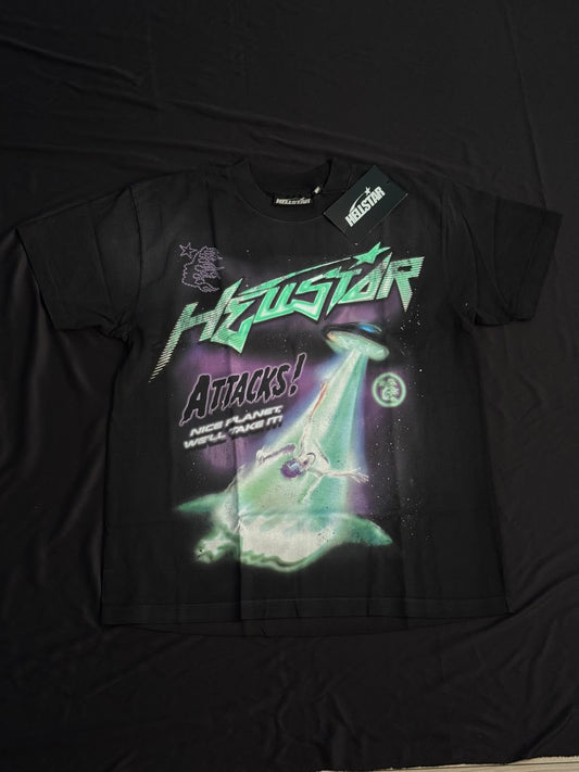 HELLSTAR ATTACKS TEE BLACK