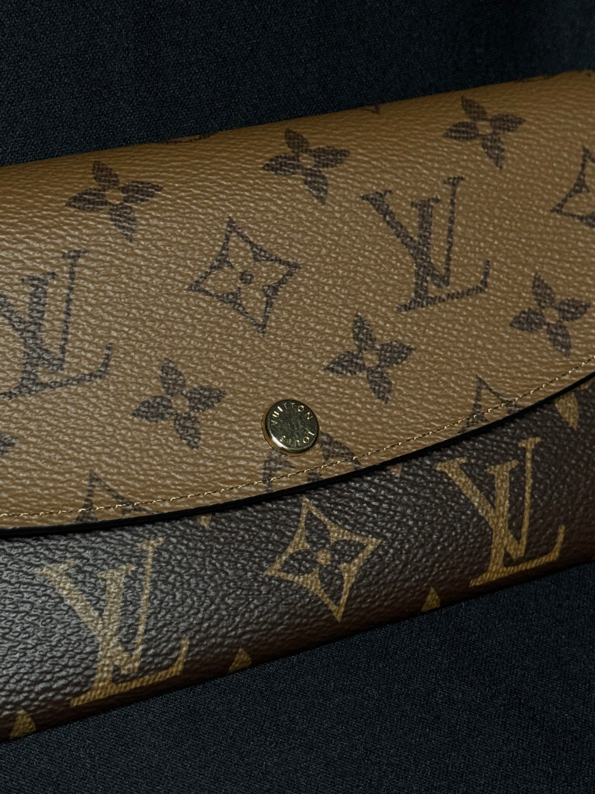 CARTERA LOUIS VUITTON REVERSE MONOGRAM EMILIE WALLET (JAPAN SECOND HAND)