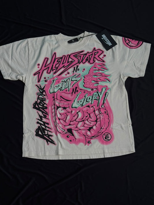 HELLSTAR No Guts no Glory Tee White