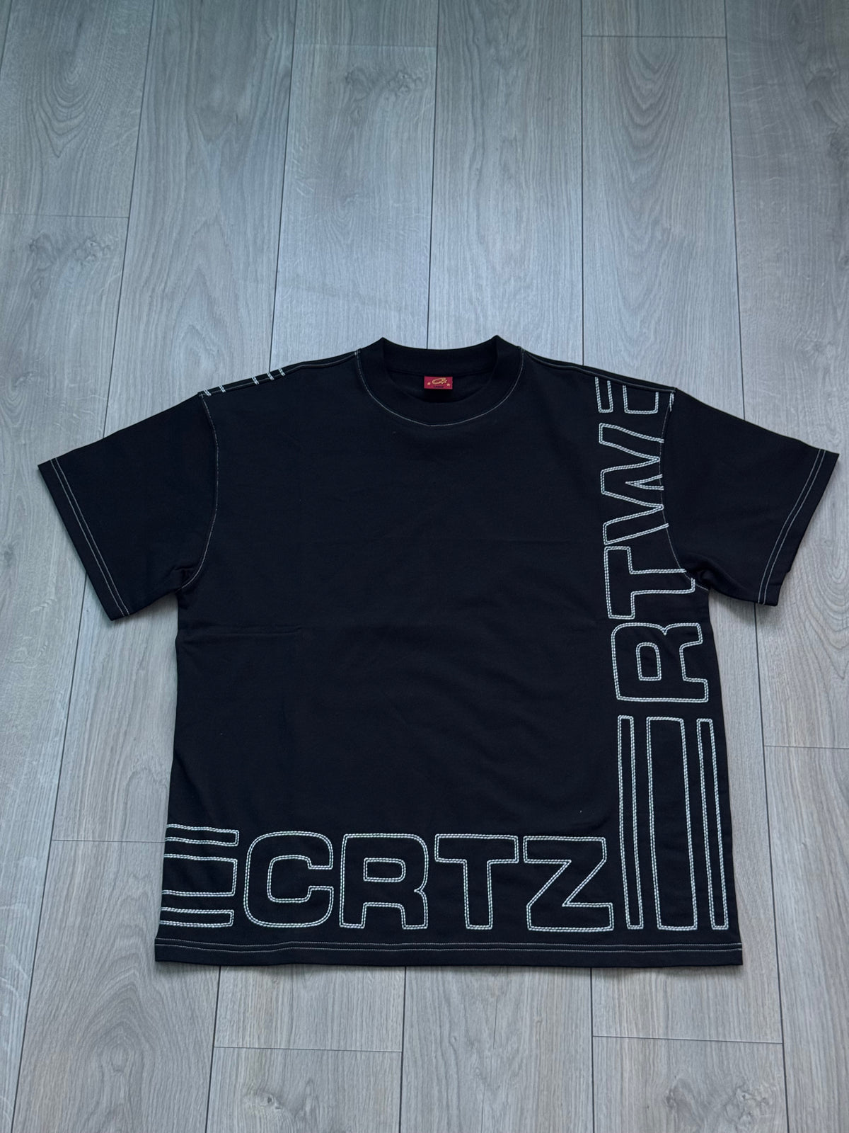 CORTEIZ OUTLINE TEE HEAVYWEIGHT BLACK