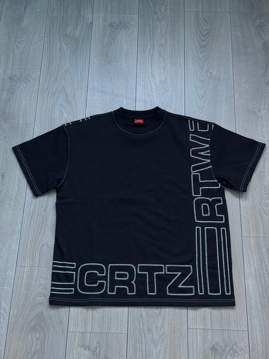 CORTEIZ OUTLINE TEE HEAVYWEIGHT BLACK