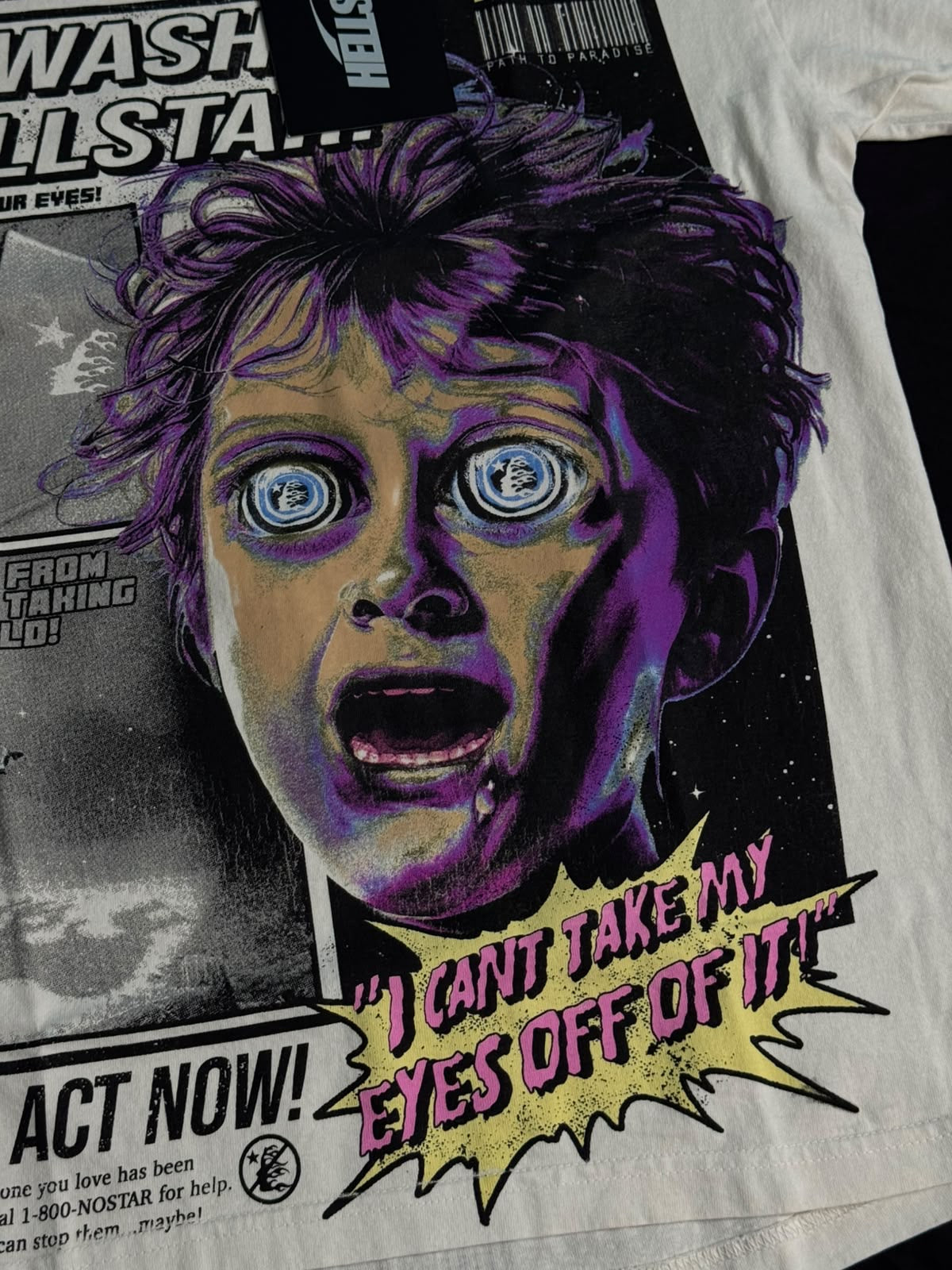 HELLSTAR Breaaking News Tee White