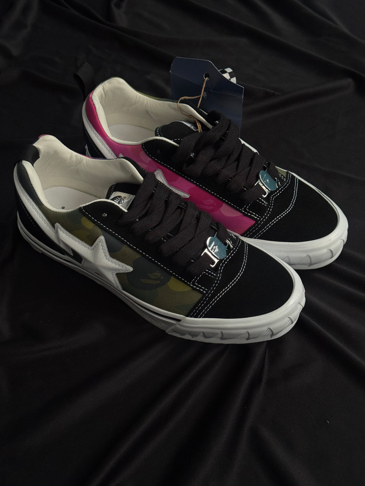 Vans x BAPE Premium Knu Skool – Camo Green