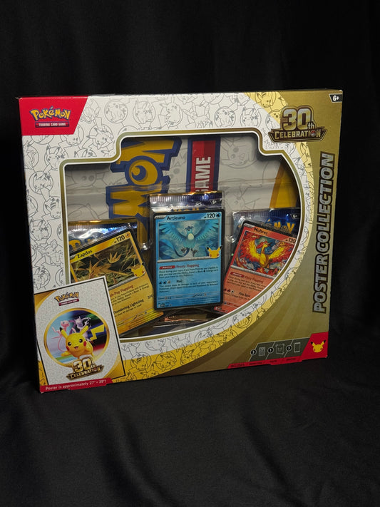 POKEMON 30th ANIVERSARIO 3 PACK POSTER COLLECTION
