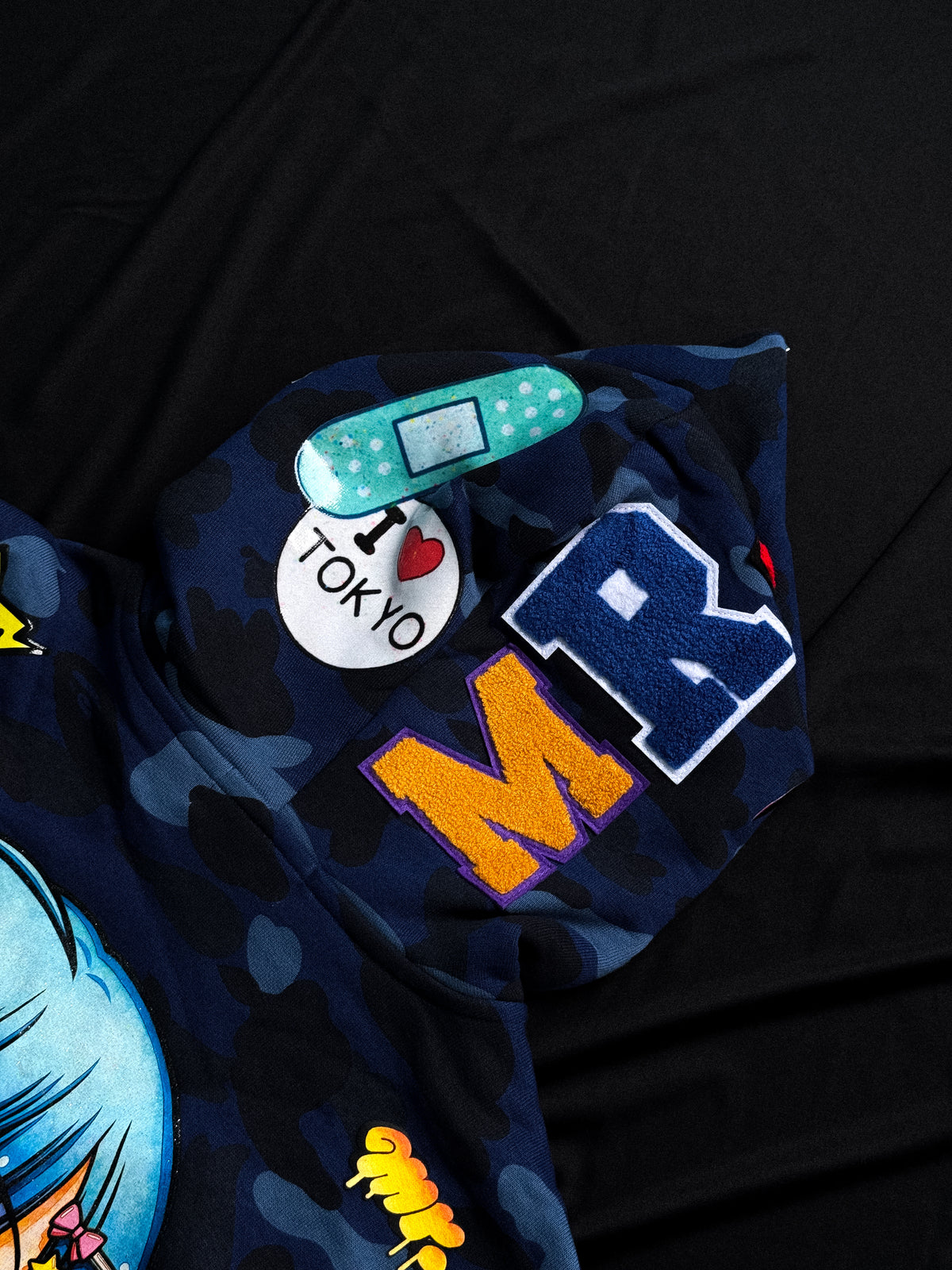 BAPE x Mr Shark Full Zip Hoodie – Blue/Multi