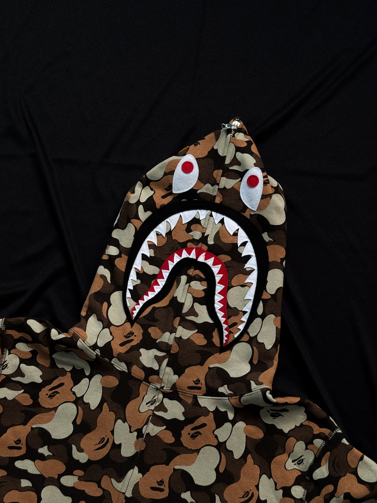 BAPE THINK 1st Anniversary Shark Full Zip Hoodie – Brown