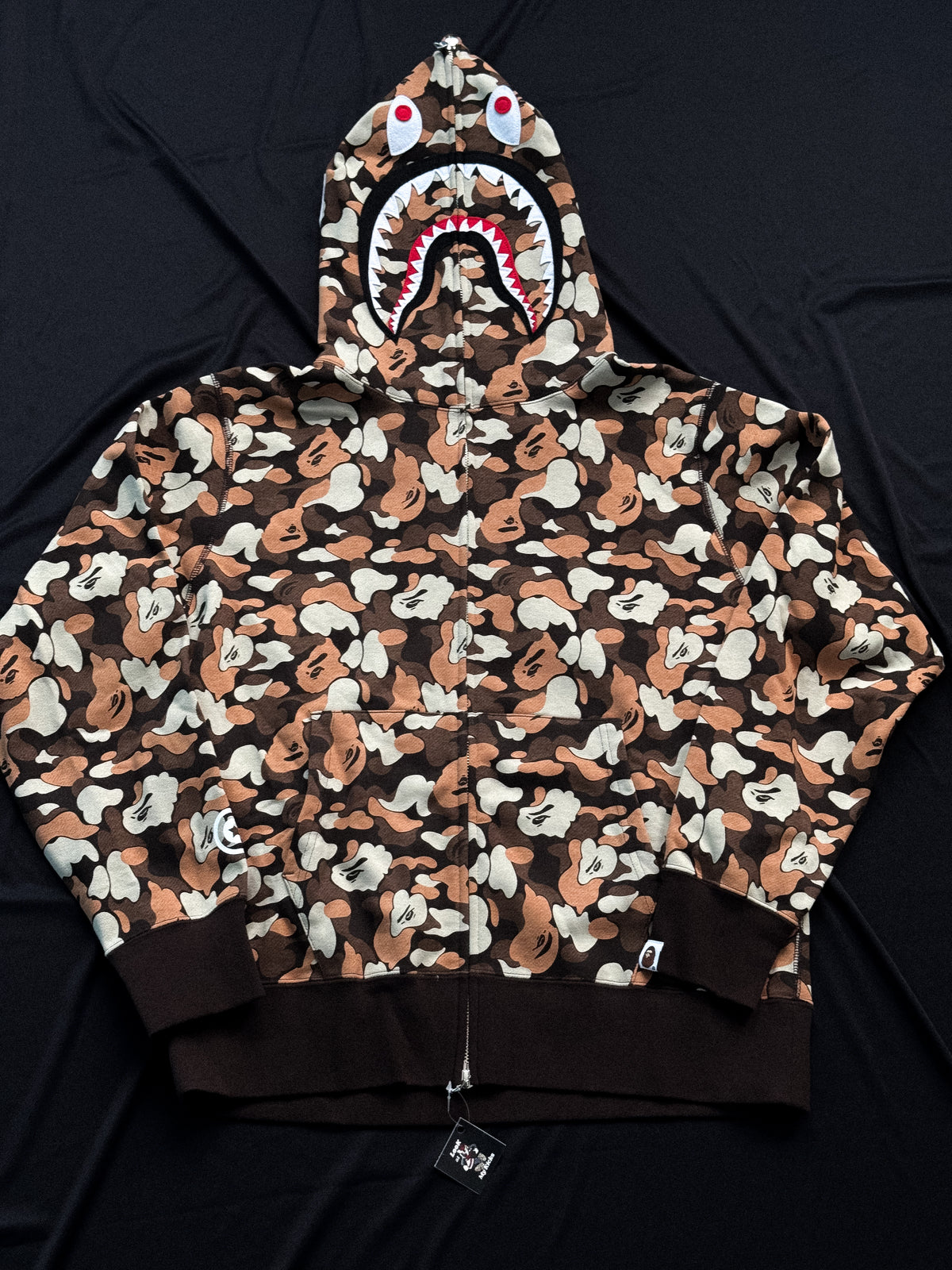 BAPE THINK 1st Anniversary Shark Full Zip Hoodie – Brown